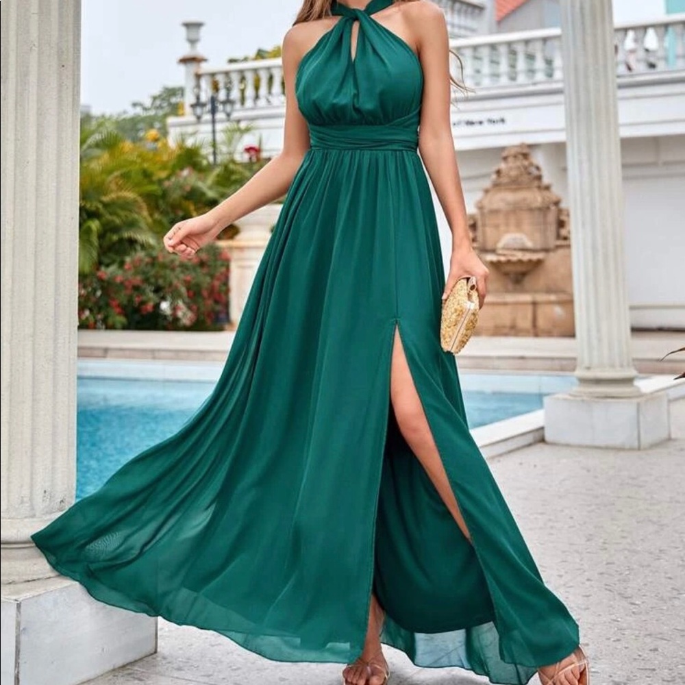 SHEIN Jade Criss cross back maxi dress size S